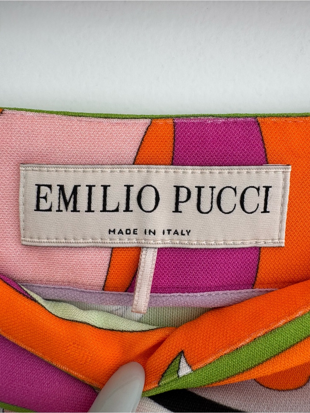 Authentic multicolor Emilio pucci tie up pleat skirt - Picture 4 of 8